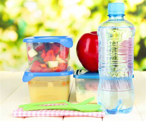 bottle and snack box