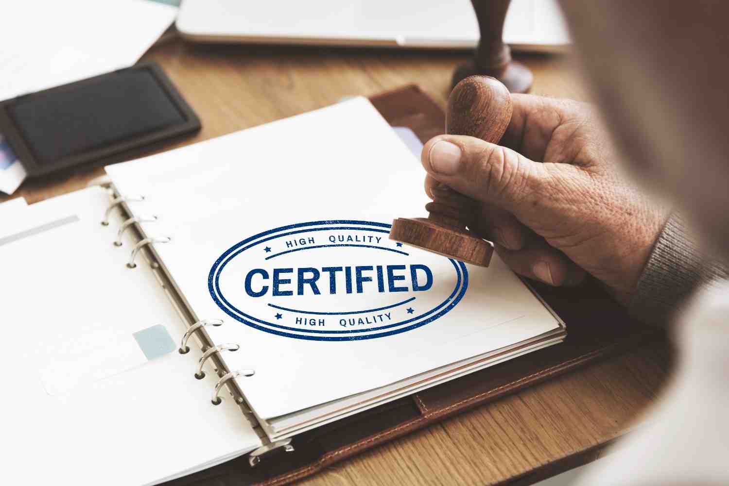 ISO 9001 certificate